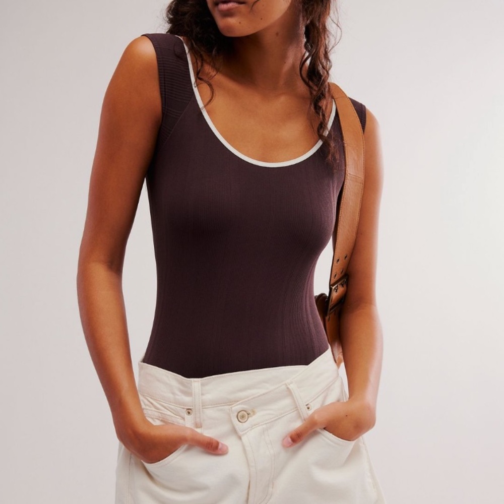 FP brown bodysuit NWOT